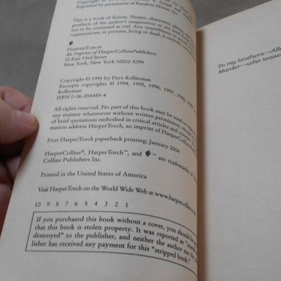 Day of Atonement by Faye Kellerman Paperback 2004 Peter Decker/Lazarus #4 - Picture 6 of 8